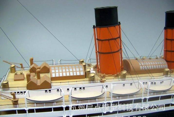 江浙沪1:350木质客轮模型办公摆件高端礼品模型航海模型热销模型
