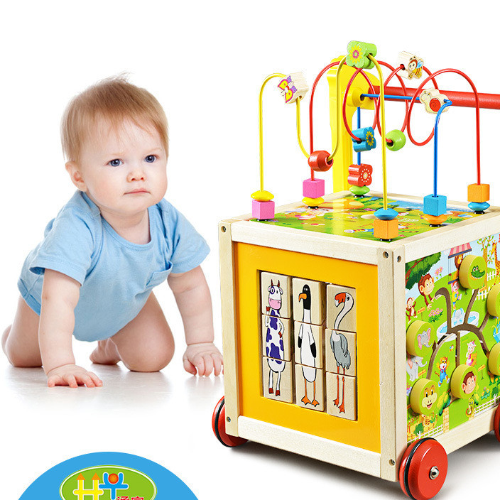 厂家直销儿童学步车婴幼儿教具多功能助步车益智力新生儿玩具