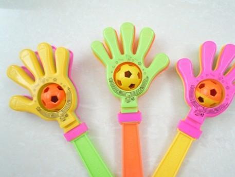 厂家直销 婴幼儿教具手拍+铃铛2合一玩具
